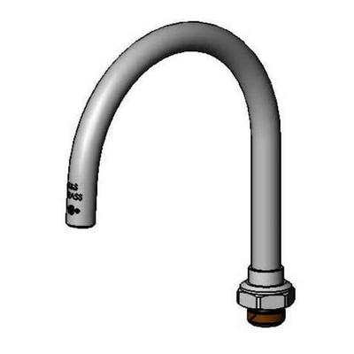 T&S 133XP-ADE-F15 7 1/4" Swivel Gooseneck Nozzle, 1 1/2 GPM, Chrome