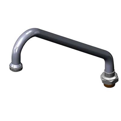 T&S 166X 9" Swivel Gooseneck Nozzle w/ Stream Regulator Outlet, Chrome