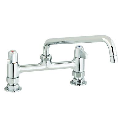 T&S 5F-8DLX10 Deck Mount Faucet - 10" Swing Spout, 8" Centers