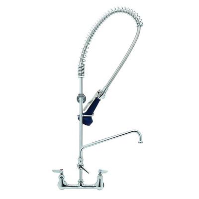 T&S B-0133-A08-08 37 9/16"H Wall Mount Pre Rinse Faucet - 1 7/100 GPM, Base with Nozzle