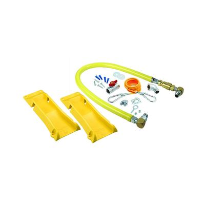 T&S HG-4D-60SK-PS 60" SwiveLink Gas Connector Kit w/ Quick Disconnect - Stainless Steel, 3/4" Connection