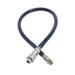 T&S HW-4B-60 Safe-T-Link 60" Connector Water Hose, 3/8" w/ Quick Disconnect, Stainless Steel