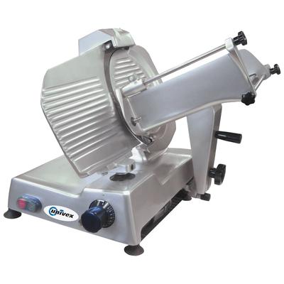 Univex 6612M Manual Meat & Cheese Commercial Slicer w/ 12" Blade, Belt Driven, Aluminum, 1/2 hp, 115 V