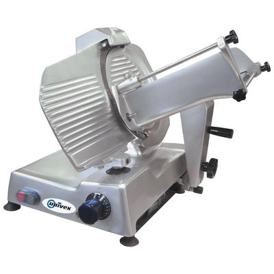 Univex 6612M Value Series Manual Meat & Cheese Commercial Slicer w/ 12" Blade, Belt Driven, Aluminum, 1/2 hp, 115 V