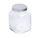 Anchor 85725 1 gal Cracker Jar w/ Brushed Aluminum Lid, Clear