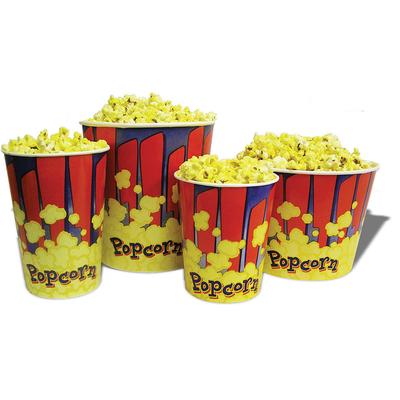 Winco 41470 170 oz Popcorn Tub - 7 1/2"W x 10"H, 170 Ounce, Multi-Colored