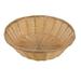 Winco PWBN-9R Round Woven Basket, Poly, Natural, 9", Tan, Beige