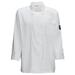 Winco UNF-5WXL Double Breasted Chef's Jacket w/ Long Sleeves - Poly/Cotton, White, XL