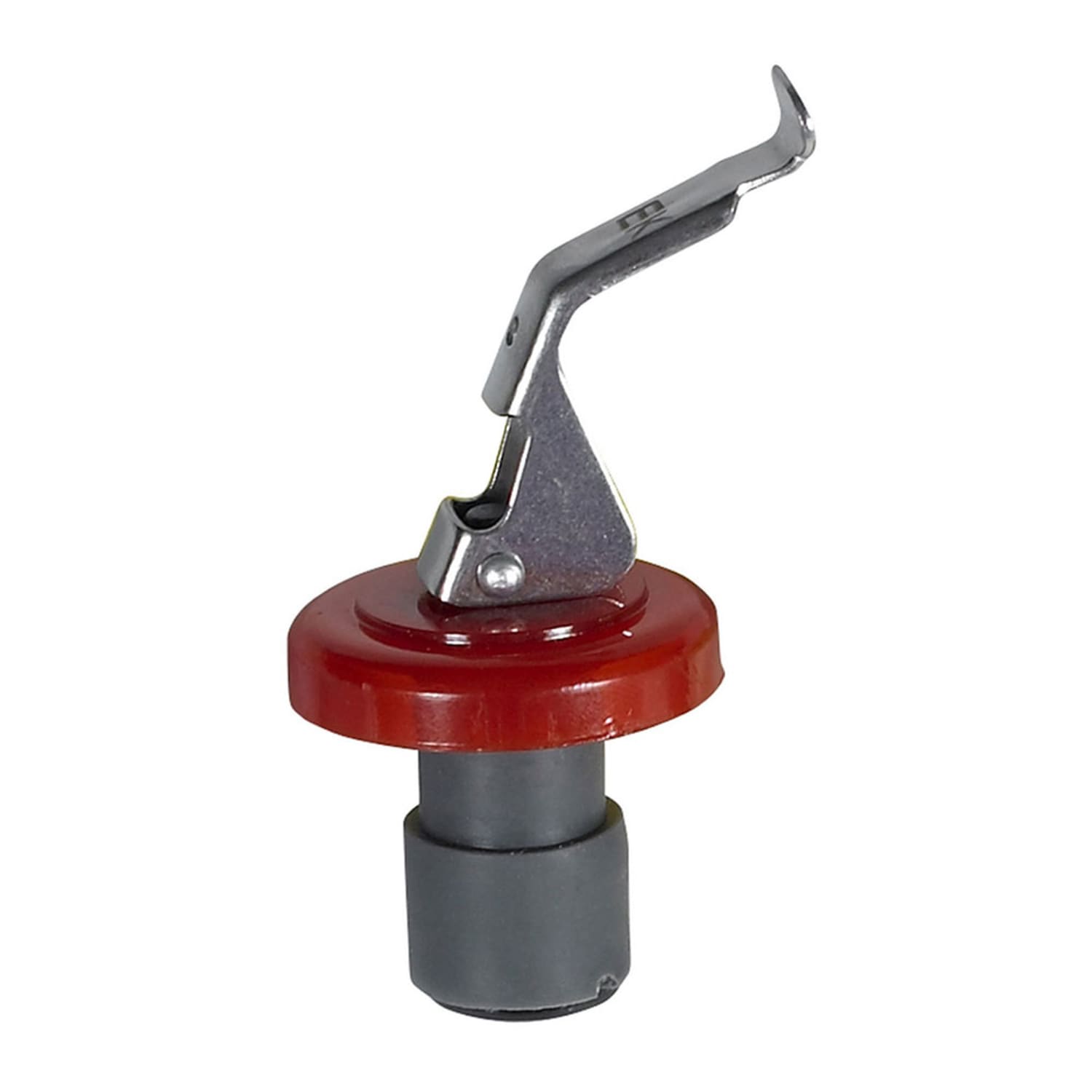 Winco WBS-R Wine Bottle Stopper w/ Thermoplastic Cork & Stainless Clip, Red Collar, 1 Dozen