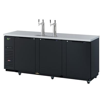 Turbo Air TBD-4SBD-N 90 3/8" Kegerator Commercial Beer Dispenser w/ (4) 1/2 Barrel Capacity - 4 Columns, Black, 115v