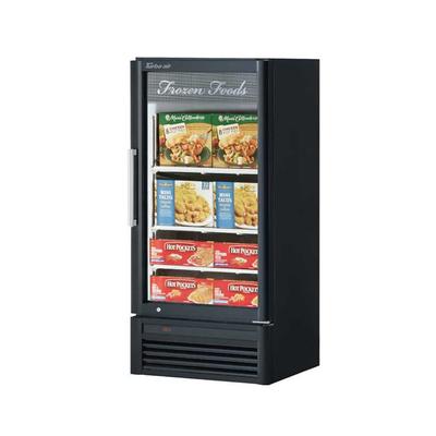 Turbo Air TGF-10SD-N BLK 25 3/4" 1 Section Display Freezer w/ Swing Door - Bottom Mount Compressor, Black, 115v, Self-Cleaning Condenser
