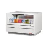 Turbo Air TOM-48UC-W-N 48 1/4" Drop In Open Air Cooler w/ (1) Level, 115v, Low Profile, 6.8 cu. ft. Capacity, White