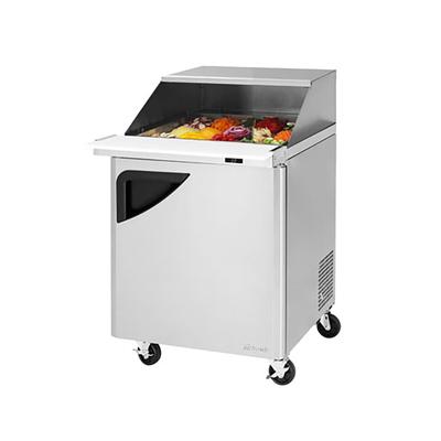 Turbo Air TST-28SD-12-N-SL 27 1/2" Super Deluxe Mega Top Sandwich/Salad Prep Table w/ Refrigerated Base, 115v, Stainless Steel