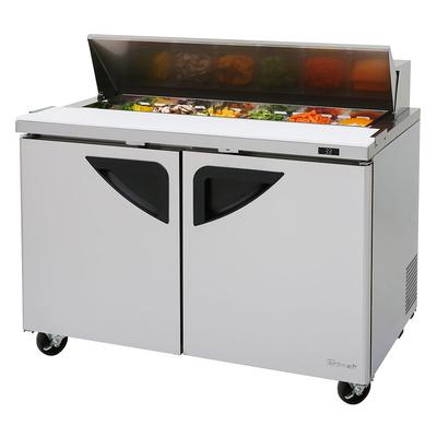 Turbo Air TST-48SD-N 48" Super Deluxe Sandwich/Salad Prep Table w/ Refrigerated Base, 115v, Stainless Steel