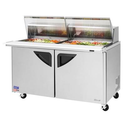 Turbo Air TST-60SD-24-N-CL 60 1/4" Super Deluxe Mega Top Sandwich/Salad Prep Table w/ Refrigerated Base, 115v, Stainless Steel