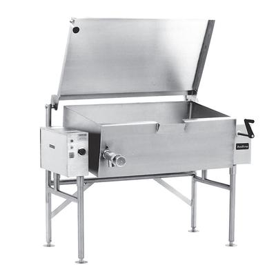 AccuTemp ALTES-30 30 gal. Tilt Skillet - Open Base, Spring Assisted Lid, 208v/3ph, Stainless Steel