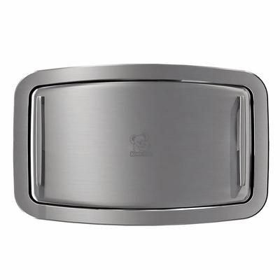 Koala Kare KB310-SSRE Horizontal Recessed Changing Station - Gray Plastic Bed, Satin Stainless Exterior, Stainless Steel