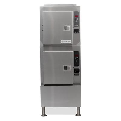 Cleveland 24CGA10.2 LP (10) Pan Convection Commercial Steamer - Cabinet, Descaling Port, Liquid Propane, Stainless Steel, Gas Type: LP