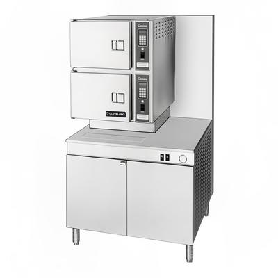 Cleveland 36CGM300 NG (6) Pan Convection Commercial Steamer - Cabinet, Includes Worktop, Natural Gas, 6 Pan Capacity, Stainless Steel, Gas Type: NG