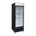 Kool-It KGF-23 26 4/5" 1 Section Display Freezer w/ Swing Door - Bottom Mount Compressor, Black, 115v