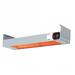Nemco 6151-48 48" Infrared Strip Warmer - Single Rod, (1) Built In Infinite Control, 120v, Silver