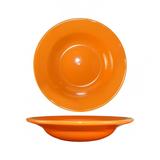 ITI CA-3-O 12 oz Round Cancun Soup Bowl - Ceramic, Orange