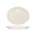 ITI VA-13 11 1/2" x 9 1/4" Oval Valencia Platter - Ceramic, American White