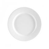 CAC RCN-6 6 1/4" Round RCN Clinton Dinner Plate - Porcelain, Super White