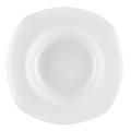 CAC UVS-SQ120 25 oz Square Universal Pasta Bowl - Porcelain, Super White