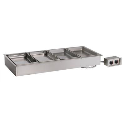 Alto-Shaam 400-HW/D6 Drop-In Hot Food Well w/ (4) Full Size Pan Capacity, 208 240v/1ph, Stainless Steel