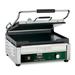 Waring WFG250T Single Commercial Panini Press w/ Cast Iron Smooth Plates, 120v, 14.5" x 11" Cooking Surface, Smooth Cast Iron Plates, Stainless Steel