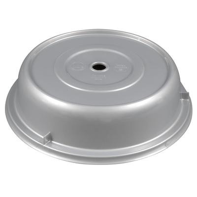 Cambro 1007CW486 10 5/8" Round Camwear Plate Cover - Silver, Lightweight Polycarbonate