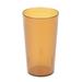 Cambro 1200P2153 12 3/5 oz Amber Textured Plastic Tumbler, Sani-Rim, Yellow