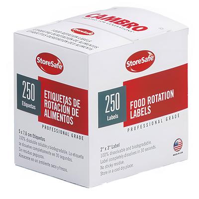 Cambro 23SLB6250 StoreSafe Food Rotation Labels - ...
