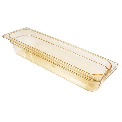 Cambro 24LPHP150 4"D Half Size Long High Temp Food Pan - Non-Stick, Amber, Nonstick