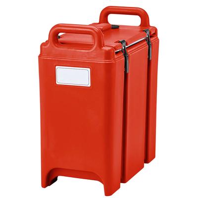 Cambro 350LCD158 3 3/10 gal Camtainer Insulated Soup Dispenser, Hot Red