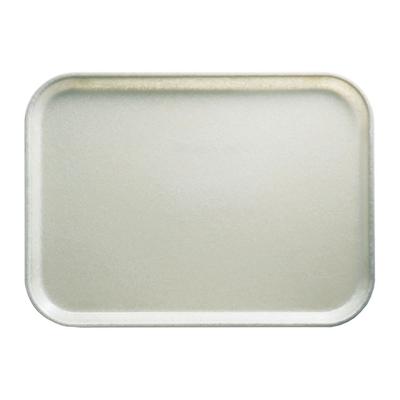 Cambro 810101 Fiberglass Camtray Cafeteria Tray - 9 4/5"L x 8"W, Antique Parchment, Rectangular, Gray, 1 Dozen