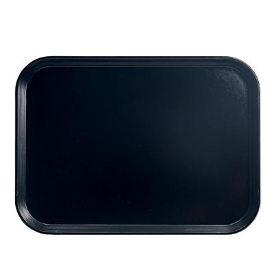 Cambro 810110 Fiberglass Camtray Cafeteria Tray - 9 4/5"L x 8"W, Black, 1 Dozen