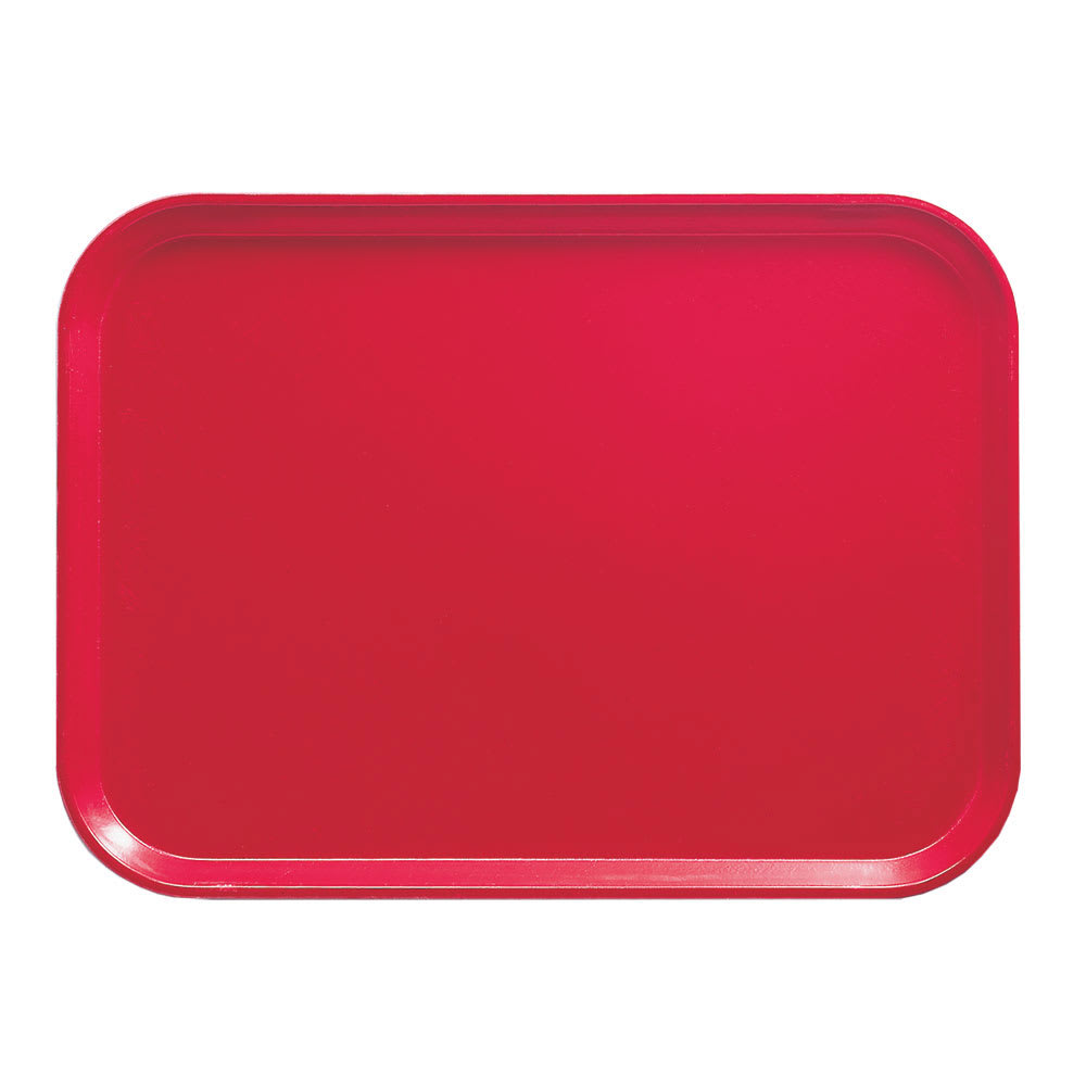 Cambro 810521 Fiberglass Camtray Cafeteria Tray - 9 4/5"L x 8"W, Cambro Red, 1 Dozen
