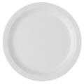 Cambro 825CWNR-148 Camwear 8 1/4" Plastic Salad Plate, White, Narrow Rim