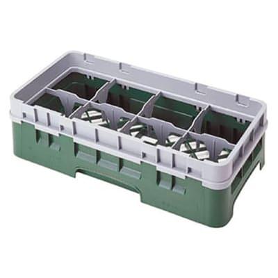 Cambro 8HS1114151 Camrack Glass Rack - Half Size, (6)Extenders, 8 Compartment, Soft Gray