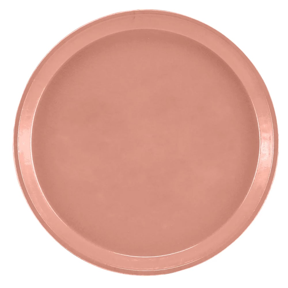 Cambro 900409 9" Round Serving Camtray - Fiberglass, Blush, Pink, Case of 12