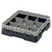 Cambro 9S318110 Camrack Glass Rack w/ (9) Compartments - (1) Gray Extender, Black, 9 Compartment