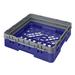 Cambro BR414186 Camrack Base Rack with Extender - 1 Compartment, 4"H, Navy Blue, Full Size, Open Base Rack