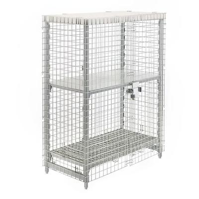 Cambro CPU244864SUPKG 50 1/4" Stationary Security Cage, 26 3/4"D, Stainless Steel