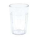 Cambro NT5152 6 2/5 oz Clear Fluted Plastic Tumbler, Slate Blue