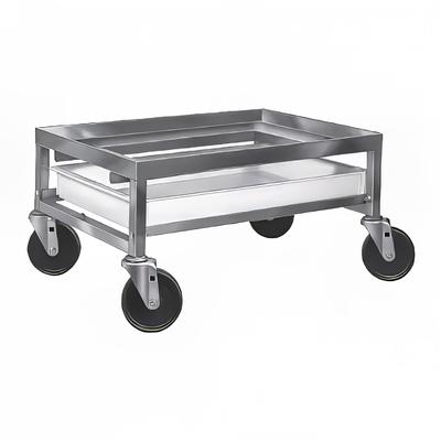 Channel SPCD-A Poultry Crate Dolly w/ Drip Pan - 23" x 28" x 13", Aluminum