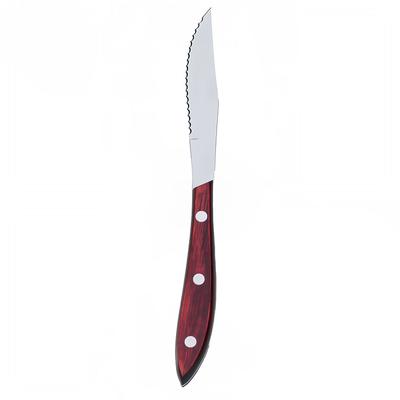 Browne 574339 9" Pointed Tip Steak Knife, Stainless Steel, Pakkawood Handle