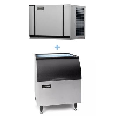 Ice-O-Matic CIM0636HA/B40PS 600 lb Elevation Series Half Cube Commercial Ice Machine w/ Bin - 344 lb Storage, Air Cooled, 208-230v, 600 lb Daily Production