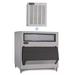 Ice-O-Matic MFI0800A/B1600-60 900 lb Flake Commercial Ice Machine w/ Bin - 1660 lb Storage, Air Cooled, 115v, Stainless Steel